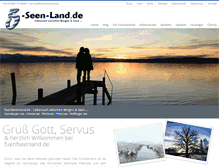 Tablet Screenshot of fuenfseenland.de